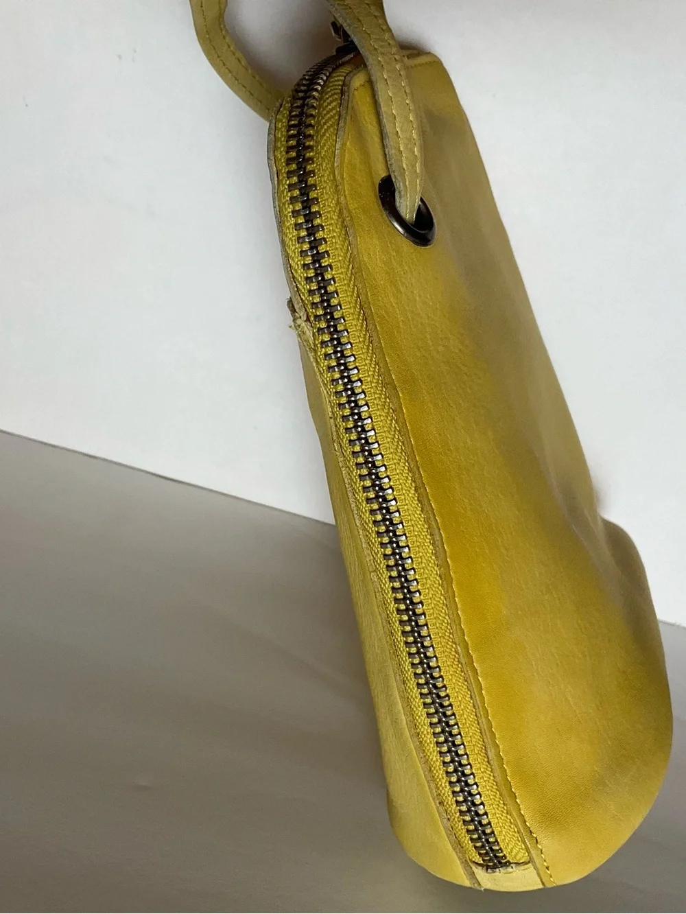 LATICO Lilly Leather Crossbody Bag Yellow Leather